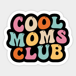 Cool Moms Club Retro Mother Sticker